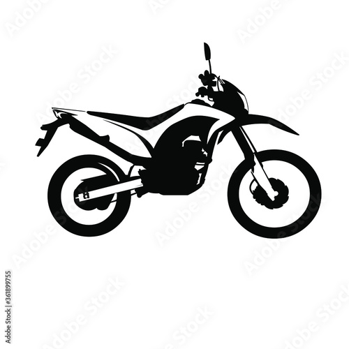 motor cross sport vector illustration