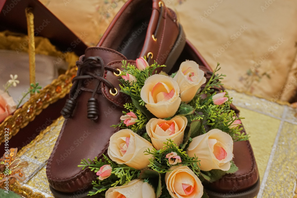 Fotografija Selective focus on Malay wedding dowry items