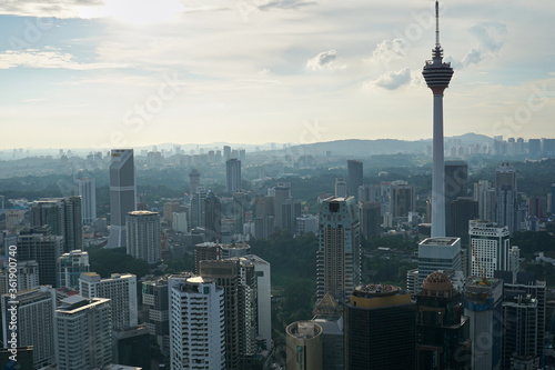 Canvas Print Kuala Lumpur city skyline in the afternoon