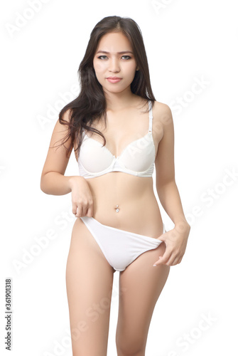 woman white bikini © pongimages