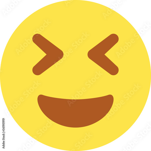 Grin Squint Emoji / Emoticon