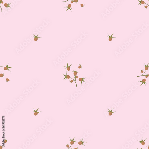 Vector seamless pattern with autumn leaves 