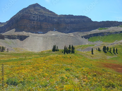 Timp Basin in late summer, Mt Timpanogos hiking, American Fork, Utah photo