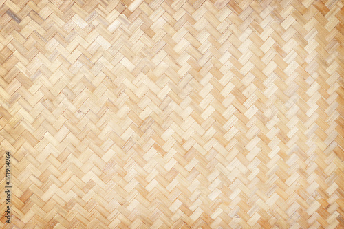 close up bamboo woven texture pattern background