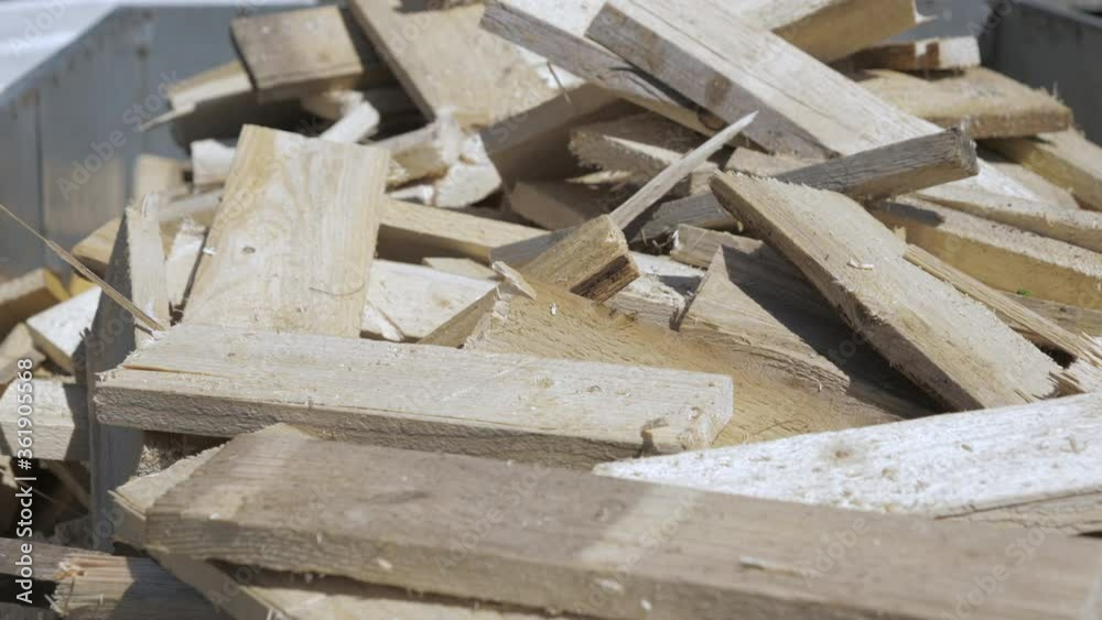 Closer look of the lumbers in the sawmill in Estonia.4K Closer look of the lumbers in the sawmill in Estonia.4K