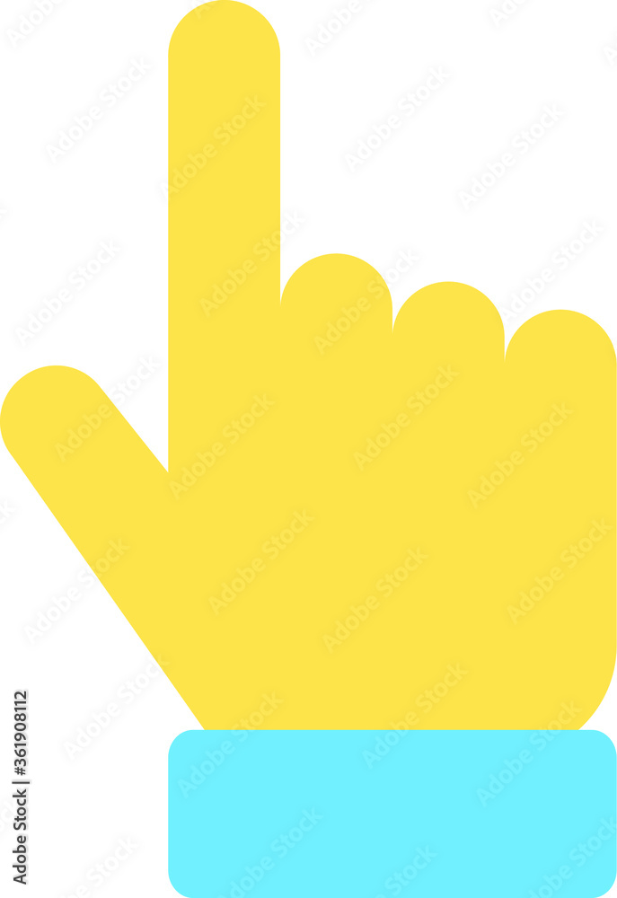 Finger Up Finger Point Up Emoji / Emoticon Stock Vector Adobe Stock