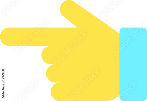 Finger Point - Finger Point Left Emoji / Emoticon