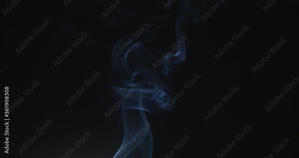 Real smoke on a black background. Thin Flexible Trickle of Real Smoke. Colorful real smoke rises up. Ideal for background or over-layer with blending mode add, screen, lighten Real smoke on a black background. Thin Flexible Trickle of Real Smoke. Colorful real smoke rises up. Ideal for background or over-layer with blending mode add, screen, lighten