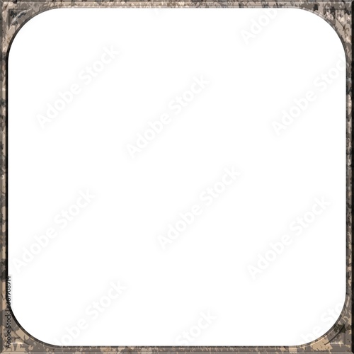 3D FRAME WITH WHITE BACKGROUND