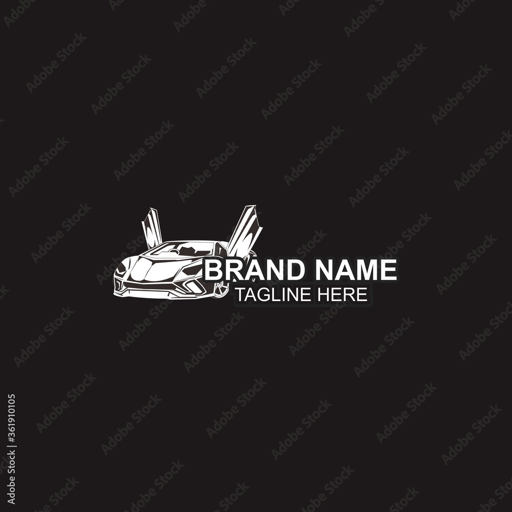 automotive car logo template black and white automotive car logo template black and white