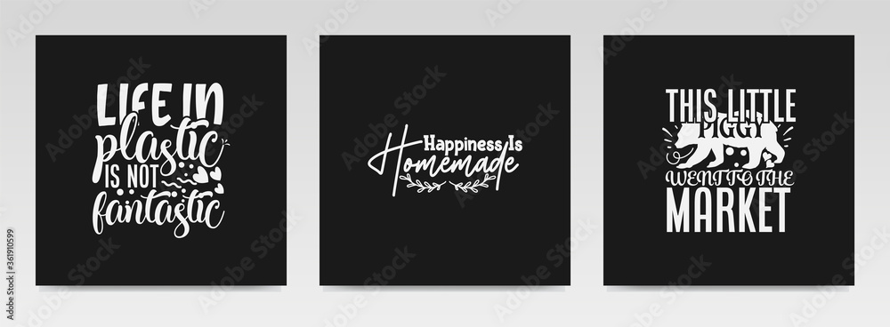 Tote bag and sign making quotes letter typography set illustration. Tote bag and sign making quotes letter typography set illustration.