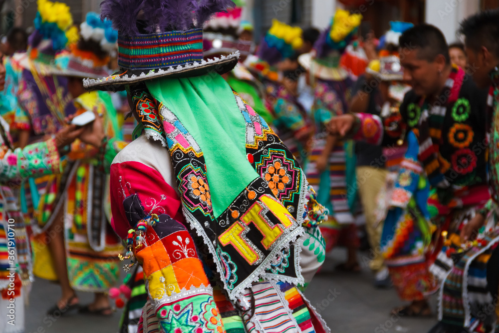 Colorful Typical Peruvian and Latin American dance