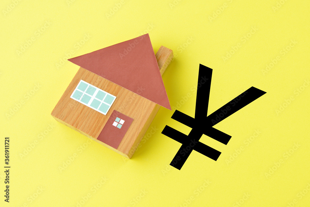 Fototapeta premium 住宅とお金のイメージ