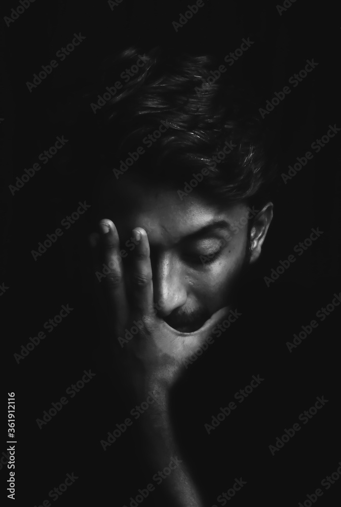 face in black and white face in black and white