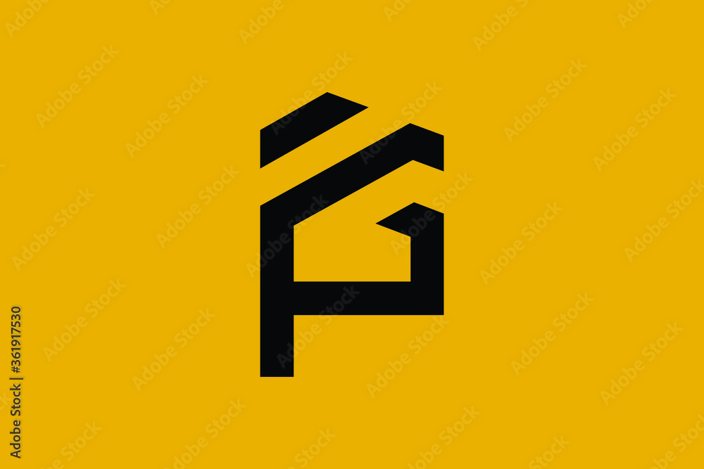 Logo design of P PG GP in vector for construction, home, real estate, building, property. Minimal awesome trendy professional logo design template on black background. Logo design of P PG GP in vector for construction, home, real estate, building, property. Minimal awesome trendy professional logo design template on black background.