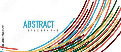 Аbstract moving colorful lines vector backgrounds for cover, placard, poster, banner or flyer