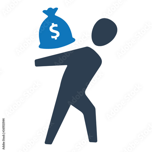 Bank loan icon