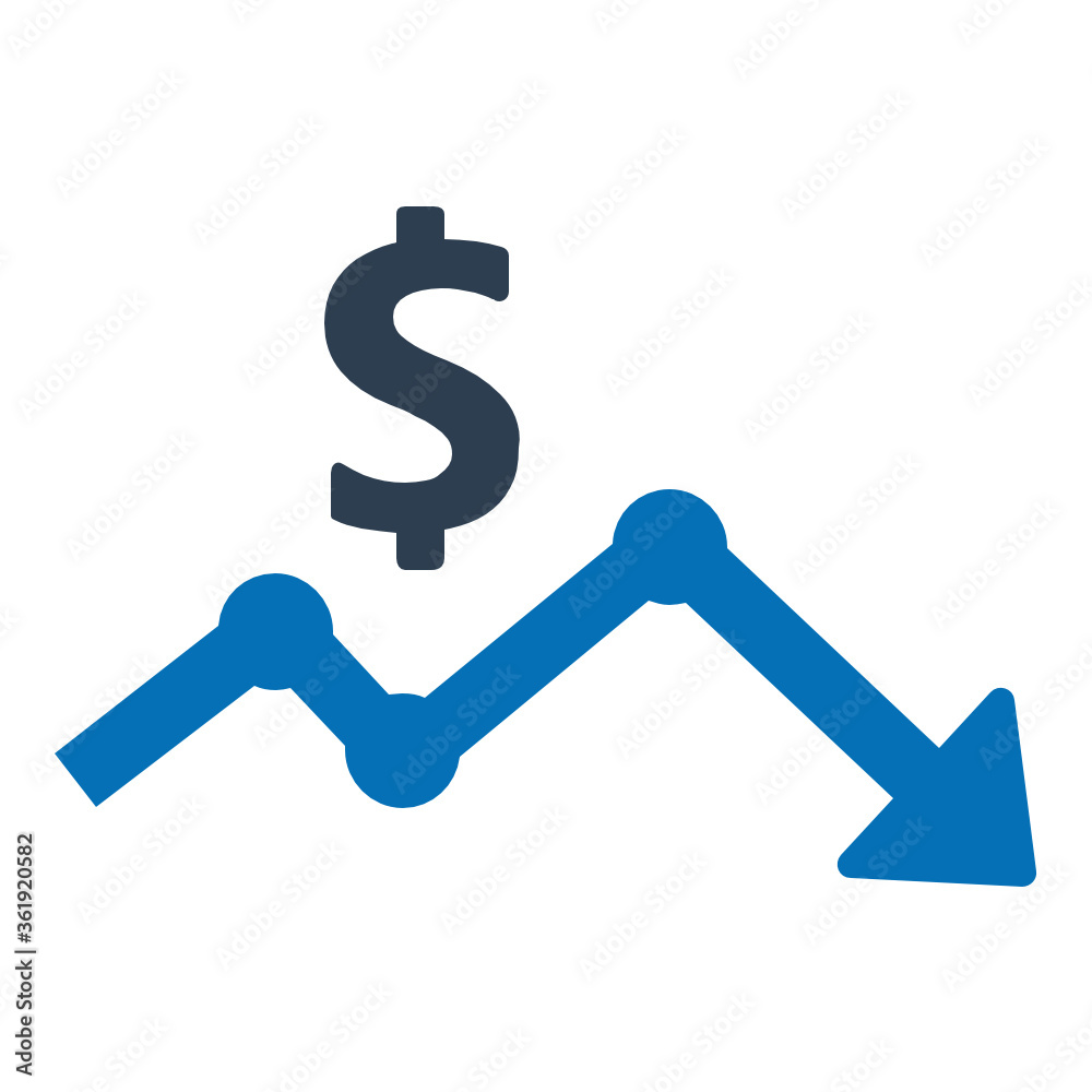 Financial loss icon Financial loss icon