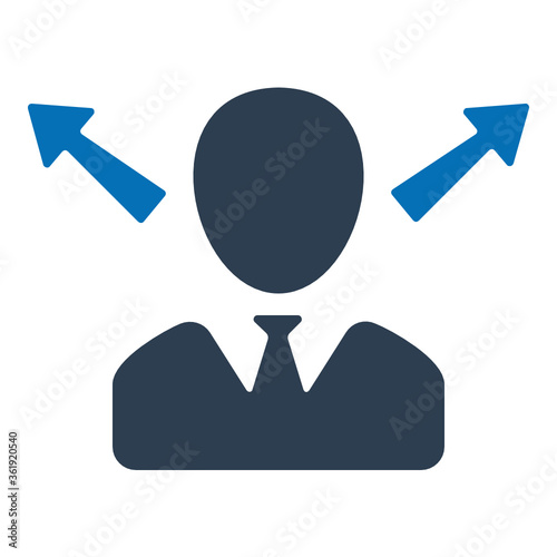 Business direction icon