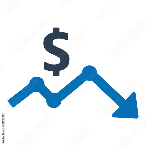 Financial loss icon