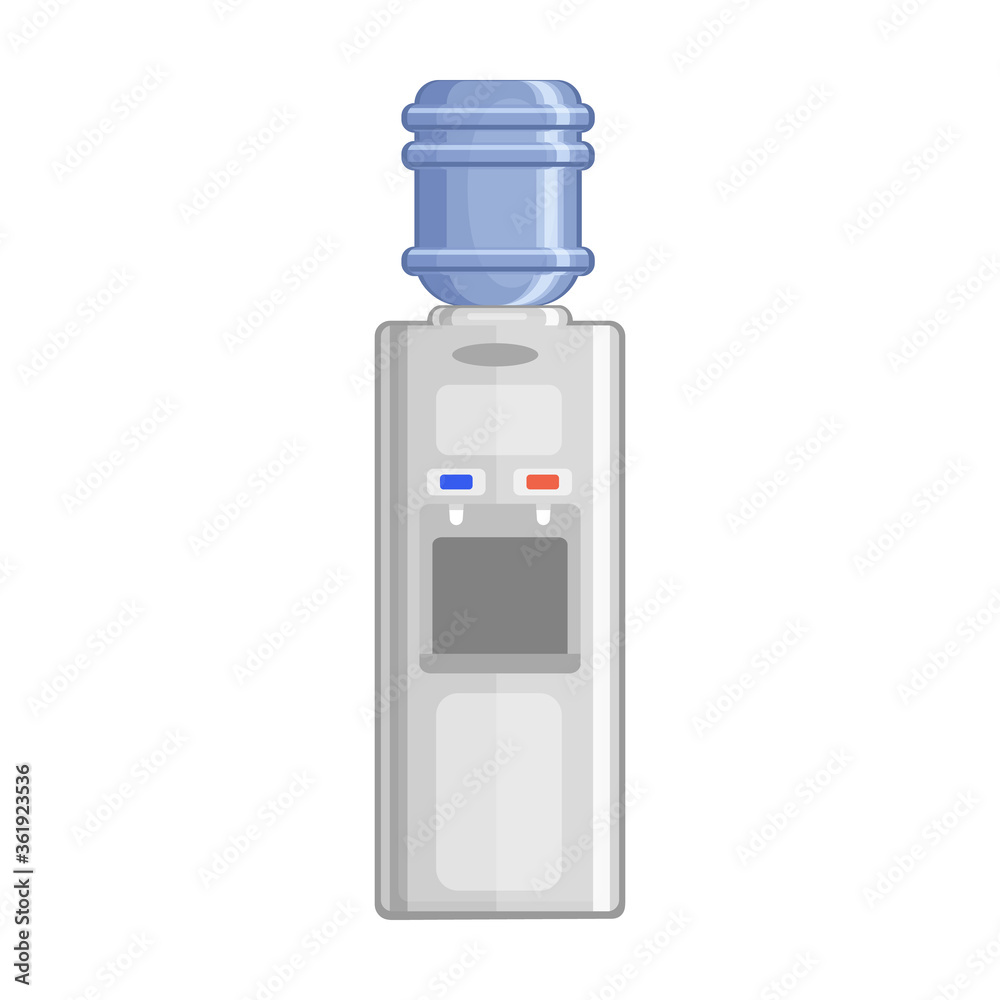 Water cooler vector icon.Cartoon vector icon isolated on white background water cooler.