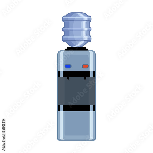 Water cooler vector icon.Cartoon vector icon isolated on white background water cooler.