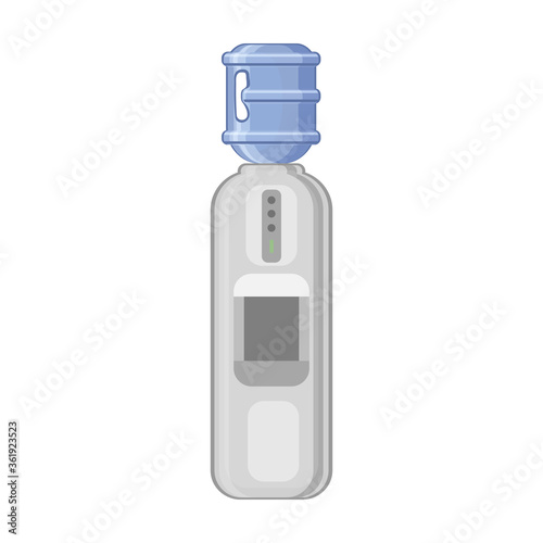 Water cooler vector icon.Cartoon vector icon isolated on white background water cooler.