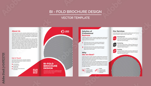 Bi-Fold Brochure Design Template for your Company, Corporate, Business, Advertising, Marketing, Agency, and Internet business.

