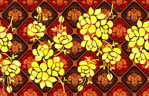 Batik Indonesian: is a technique of wax-resist dyeing applied to whole cloth, or cloth made using this technique originated from Indonesia.