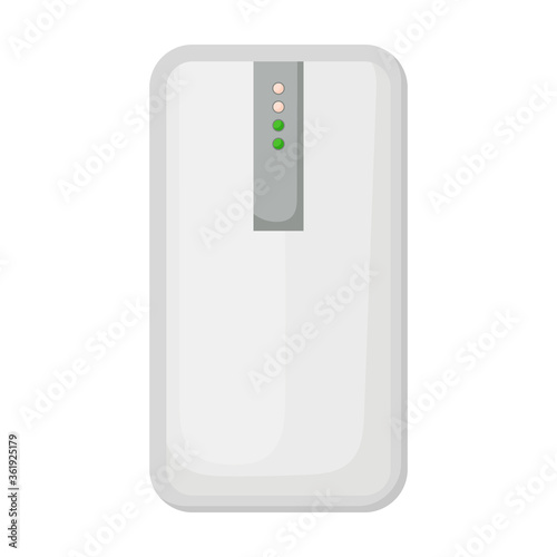 Power bank vector icon.Cartoon vector icon isolated on white background power bank.