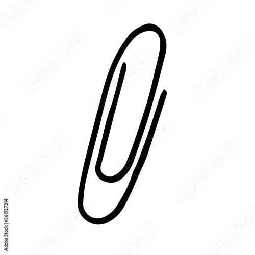 doodle hand-drawn paper clip