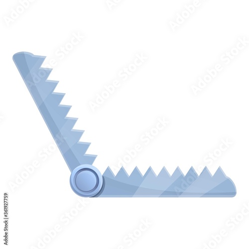 Caution trap icon. Cartoon of caution trap vector icon for web design isolated on white background