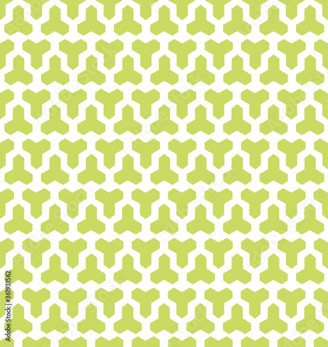 Three Point Green Geometric Triangle Shape