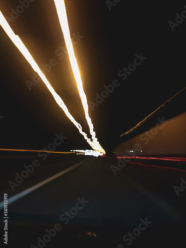 car light trails, Line