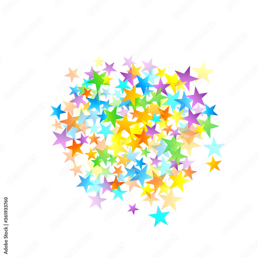 Rainbow Festive Confetti. Carnival Star Falling. Rainbow Festive Confetti. Carnival Star Falling.