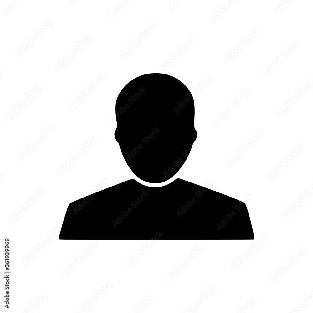 vector illustration icon of Human Avatar glyph vector illustration icon of Human Avatar glyph