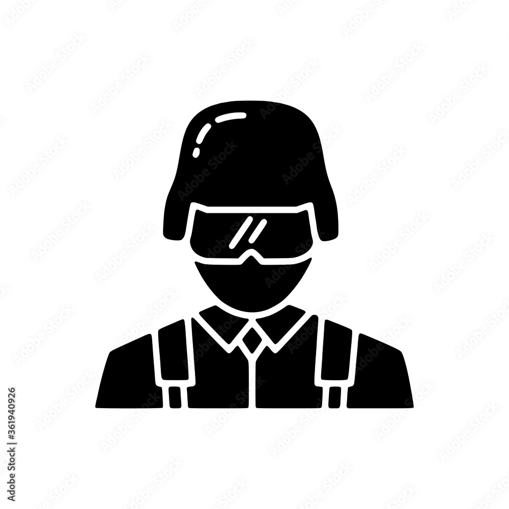 vector illustration icon of Human Avatar glyph vector illustration icon of Human Avatar glyph