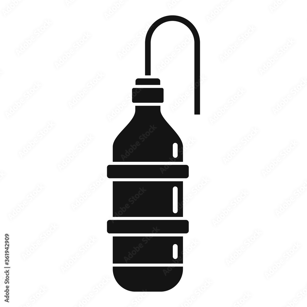 Anesthesia bottle icon. Simple illustration of anesthesia bottle vector icon for web design isolated on white background
