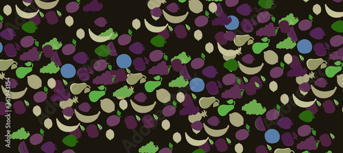 abstract seamless fruits pattern