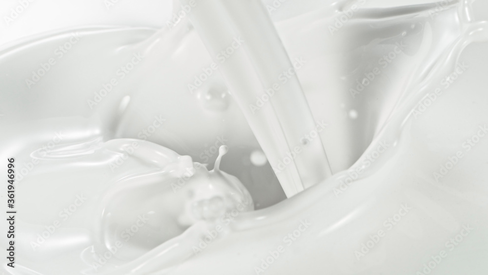 Splash of milk, macro shot Splash of milk, macro shot