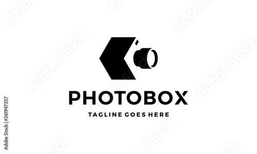 photo box logo design concept