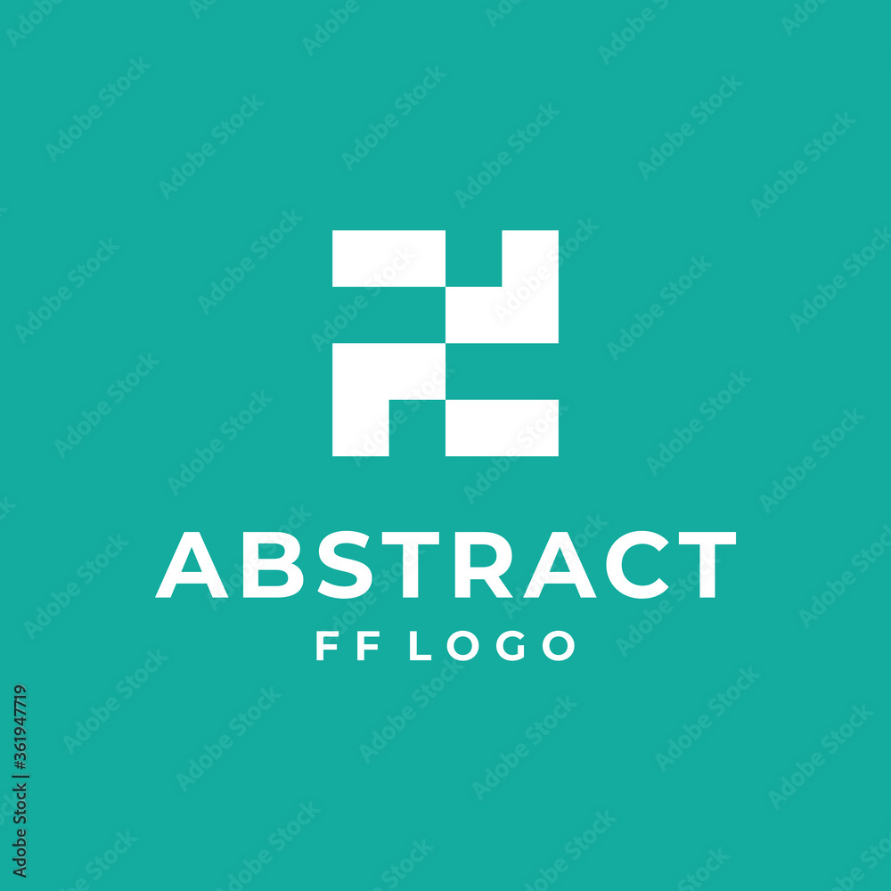 f logo vector modern abstract designs with white color and aqua color background f logo vector modern abstract designs with white color and aqua color background