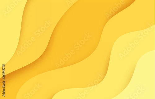Papercut multi layers 3D color texture vector background. Abstract topography concept design or flowing liquid illustration for website template. Smooth origami art shape paper cut