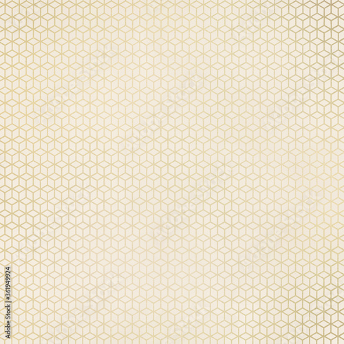 Seamless Champagne Gold Pattern on Ivory Background