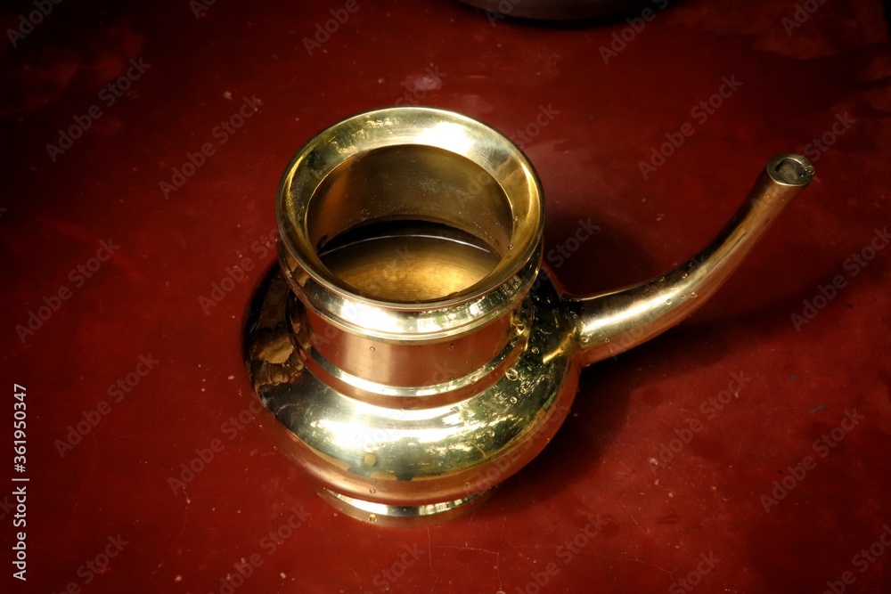 antique copper coffee pot