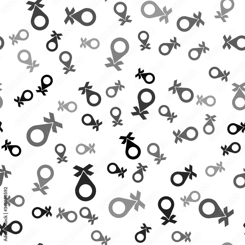 Black Map pin icon isolated seamless pattern on white background. Navigation, pointer, location, map, gps, direction, place, compass, search concept Vector Illustration Black Map pin icon isolated seamless pattern on white background. Navigation, pointer, location, map, gps, direction, place, compass, search concept Vector Illustration