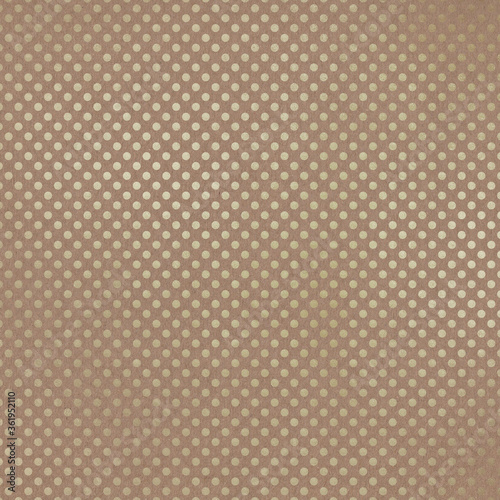 Seamless Champagne Gold Pattern on Kraft Paper Background