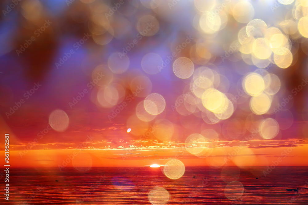 abstract sunset on the lake, landscape water and sky, blurred view freedom nature concept abstract sunset on the lake, landscape water and sky, blurred view freedom nature concept