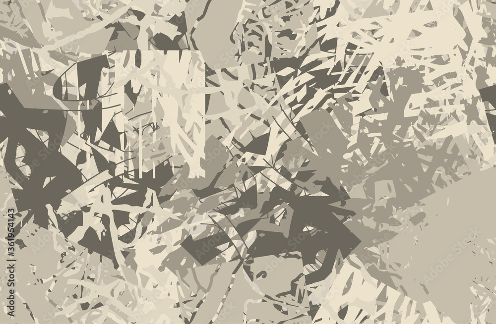 Fototapeta premium Grunge beige seamless. An abstract texture. Template for printing on fabric, Wallpaper. Chaotic repeating pattern. Pop art background