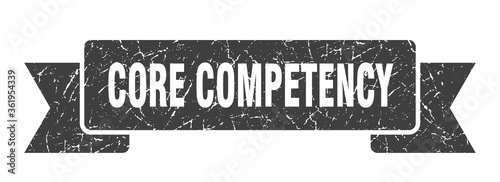 core competency ribbon. core competency grunge band sign. core competency banner